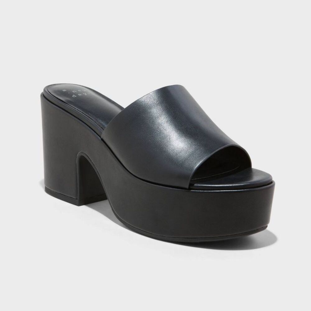 A New Day - Women's Ricky Platform Heels - A New Day Black 9W Black
